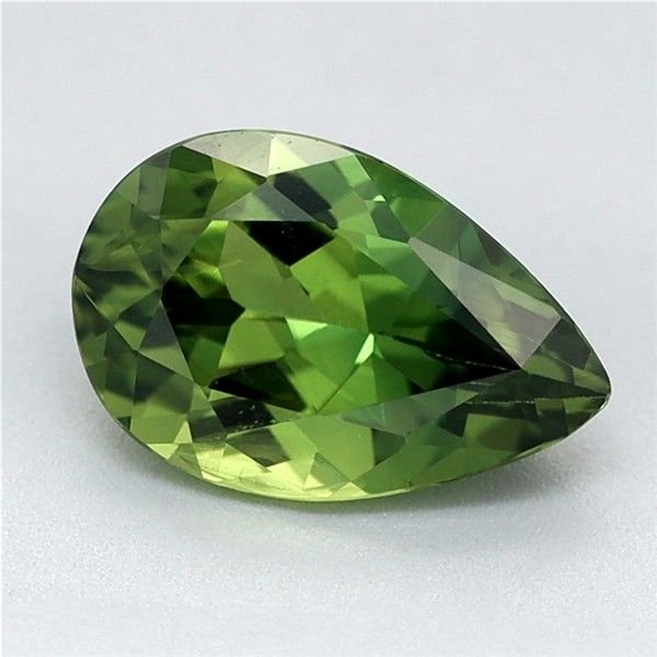 0.81 Carat Green Pear Sapphire