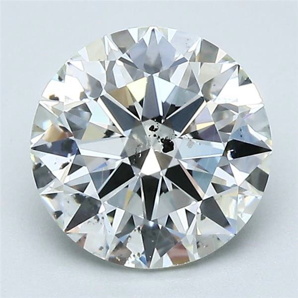 2.01ct F SI2 Rare Carat Ideal Cut Round Diamond