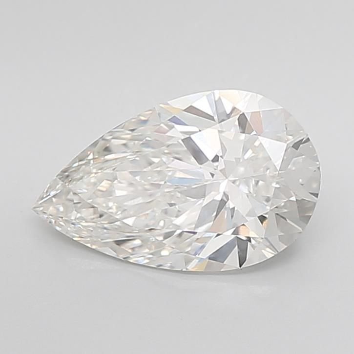 3.04ct G VVS2 Rare Carat Ideal Cut Pear Lab Grown Diamond
