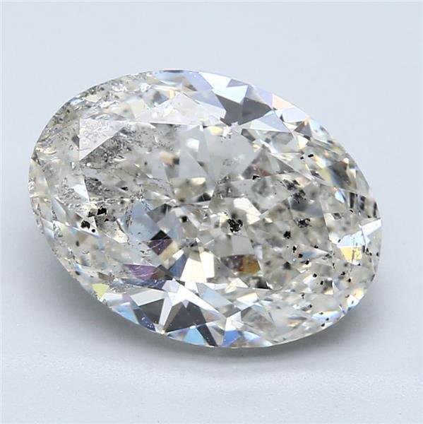 6.01ct J SI2 Very Good Cut Oval Diamond