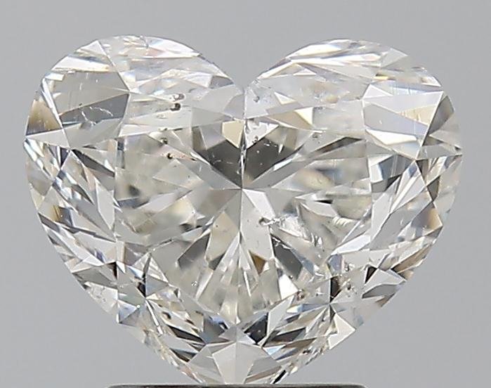 2.60ct H SI2 Rare Carat Ideal Cut Heart Diamond