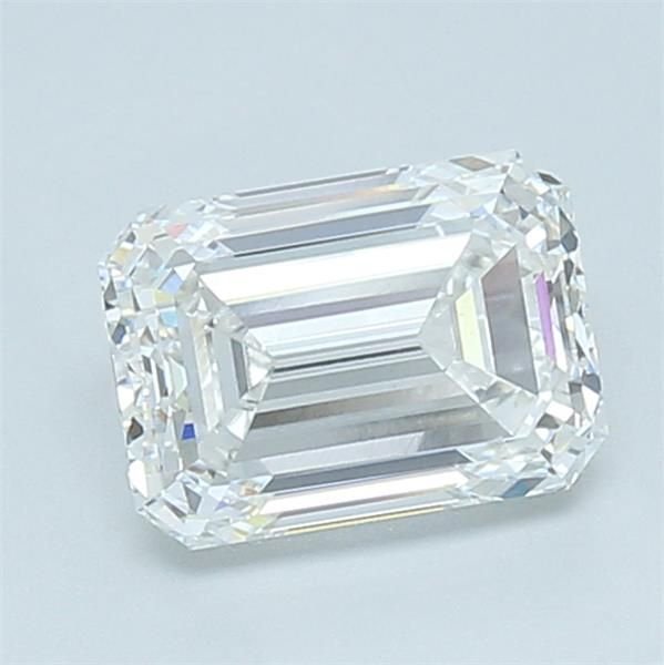 2.25ct E VVS2 Very Good Cut Emerald Lab Grown Diamond