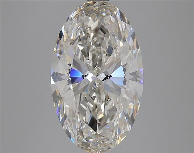 5.16ct H VS2 Rare Carat Ideal Cut Oval Lab Grown Diamond