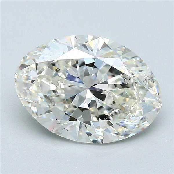 2.04ct K SI1 Rare Carat Ideal Cut Oval Diamond