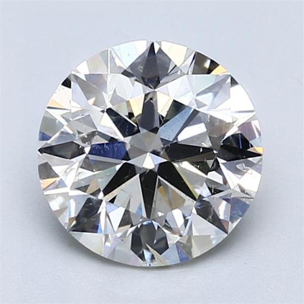 2.03ct I SI2 Rare Carat Ideal Cut Round Diamond