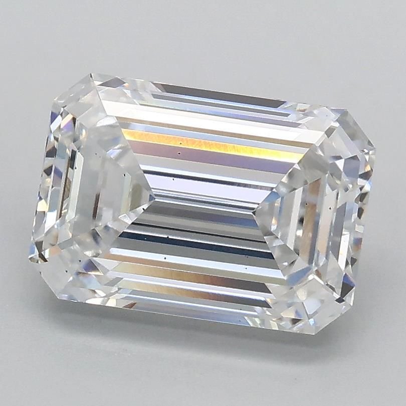 2.03ct D VS2 Rare Carat Ideal Cut Emerald Lab Grown Diamond