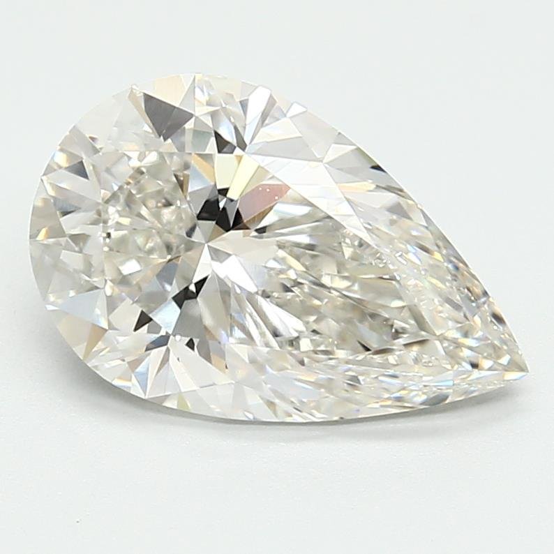 3.21ct G VVS2 Rare Carat Ideal Cut Pear Lab Grown Diamond