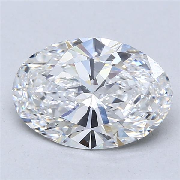 2.01ct D VS2 Rare Carat Ideal Cut Oval Lab Grown Diamond