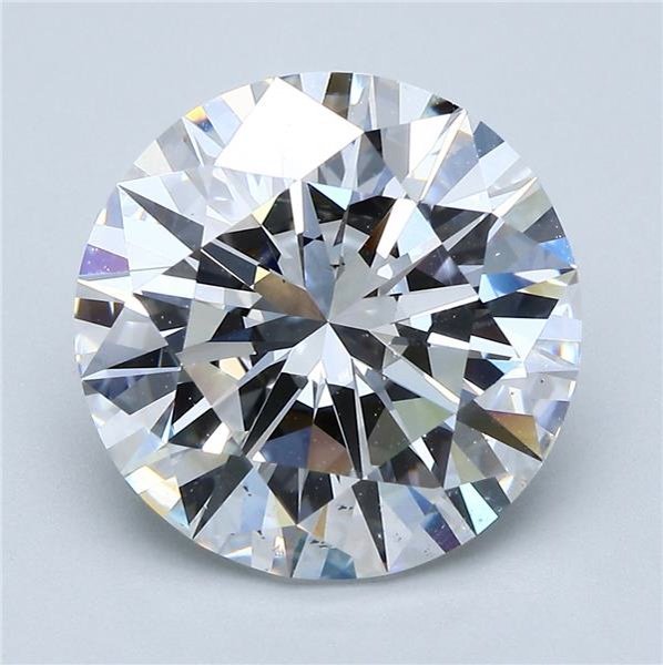 6.33ct D SI1 Rare Carat Ideal Cut Round Diamond