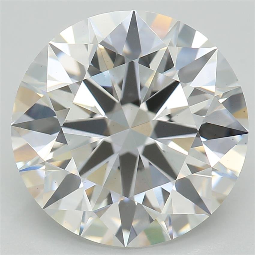 3.09ct E VS1 Rare Carat Ideal Cut Round Lab Grown Diamond