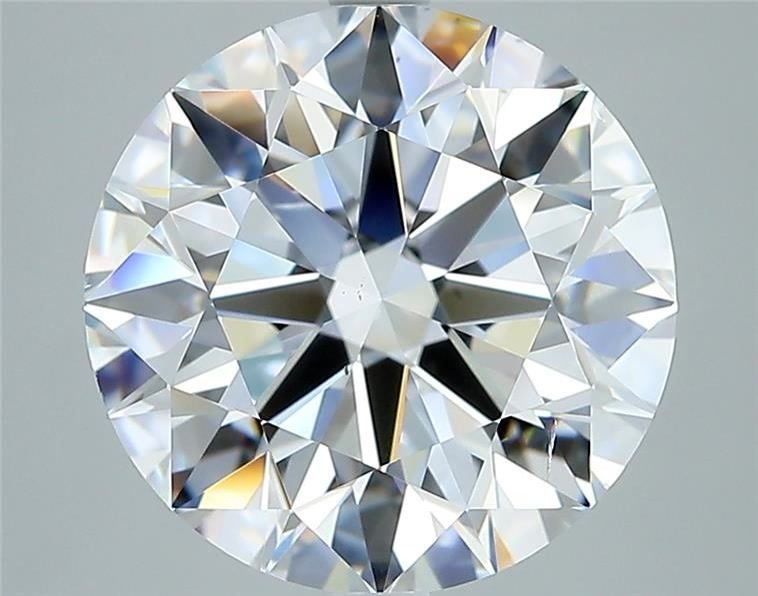 5.01ct E SI1 Rare Carat Ideal Cut Round Diamond