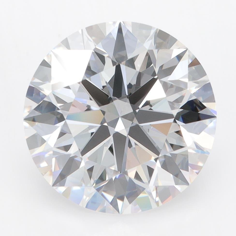 5.09ct D FL Rare Carat Ideal Cut Round Lab Grown Diamond