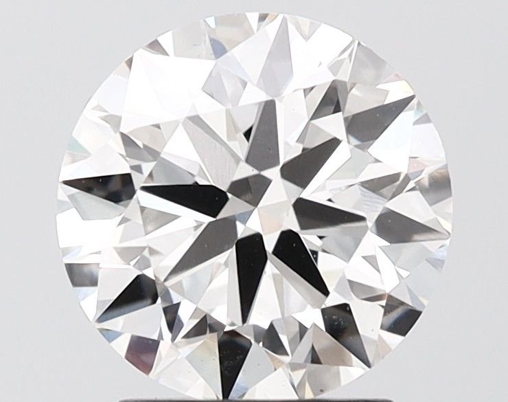 2.26ct H VS2 Rare Carat Ideal Cut Round Lab Grown Diamond