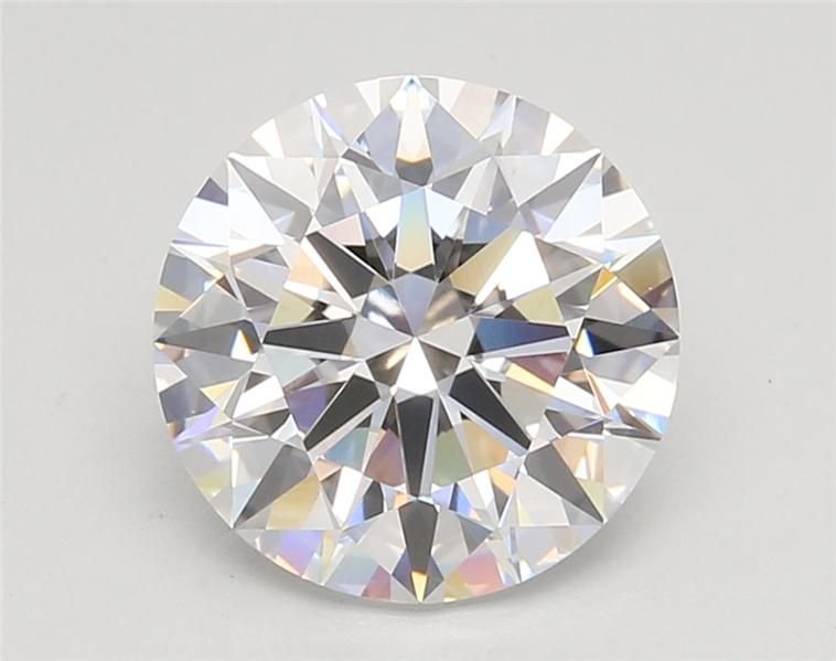 3.09ct E VVS2 Rare Carat Ideal Cut Round Lab Grown Diamond