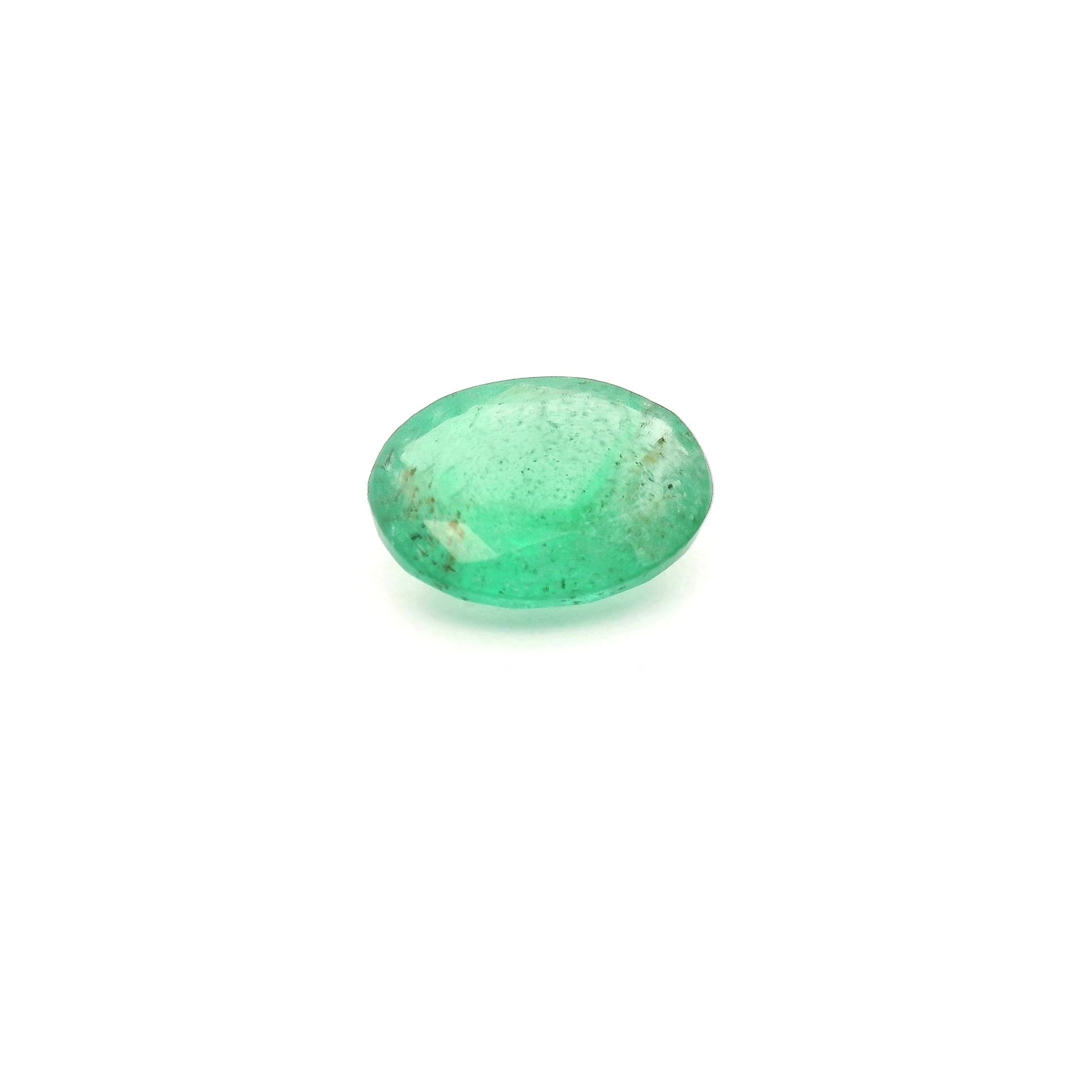 0.92 Carat Green Oval Emerald