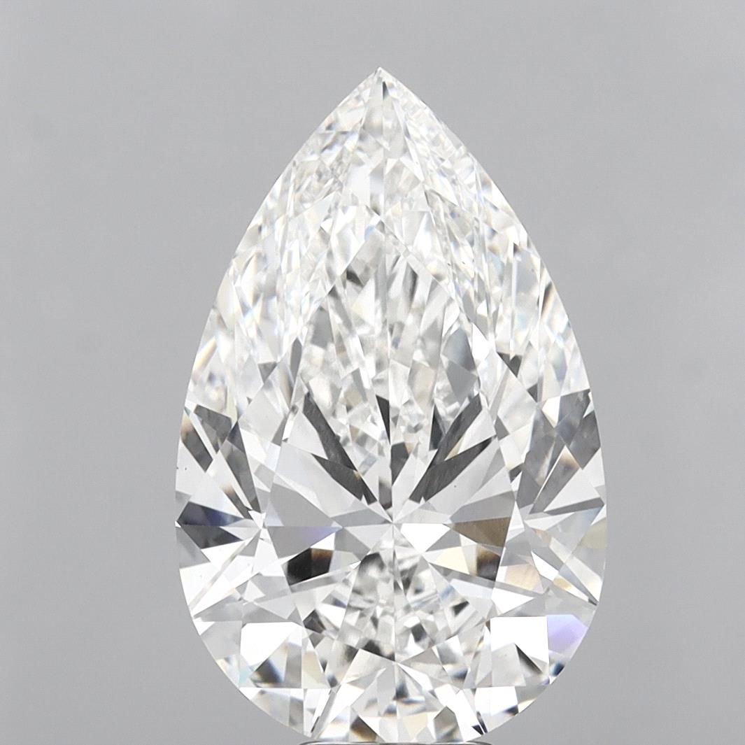 12.02ct F VS1 Rare Carat Ideal Cut Pear Lab Grown Diamond
