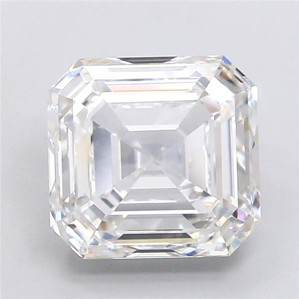 6.65ct F VVS2 Rare Carat Ideal Cut Asscher Lab Grown Diamond