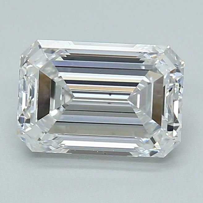 1.76ct D VS1 Excellent Cut Emerald Lab Grown Diamond