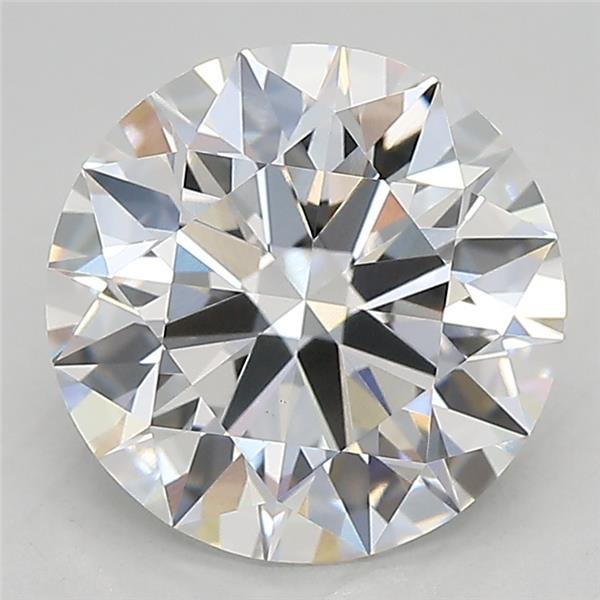 3.18ct D VS1 Rare Carat Ideal Cut Round Lab Grown Diamond