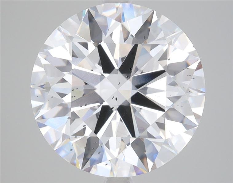 5.22ct F SI1 Rare Carat Ideal Cut Round Lab Grown Diamond