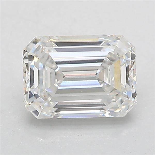 1.57ct F VVS2 Rare Carat Ideal Cut Emerald Lab Grown Diamond