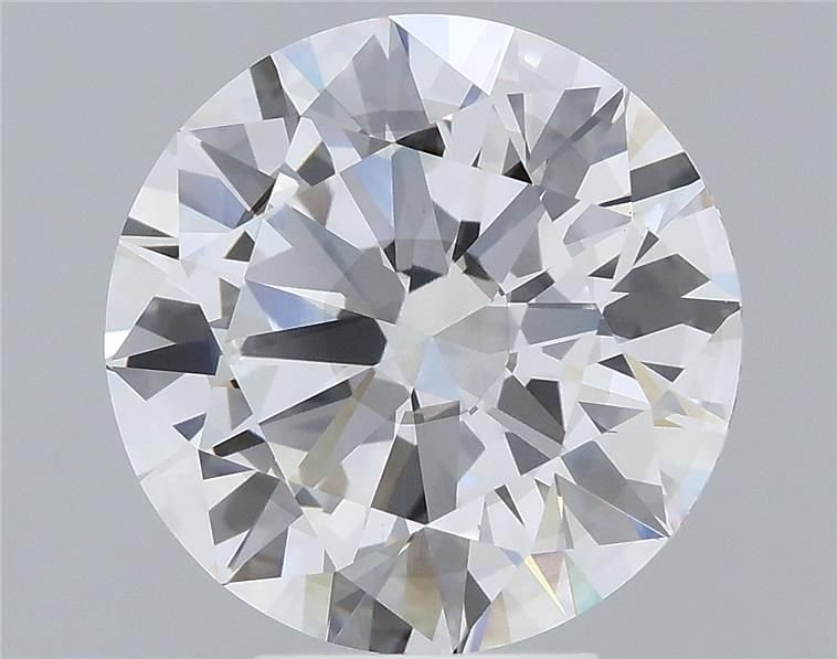 5.21ct F SI1 Rare Carat Ideal Cut Round Lab Grown Diamond