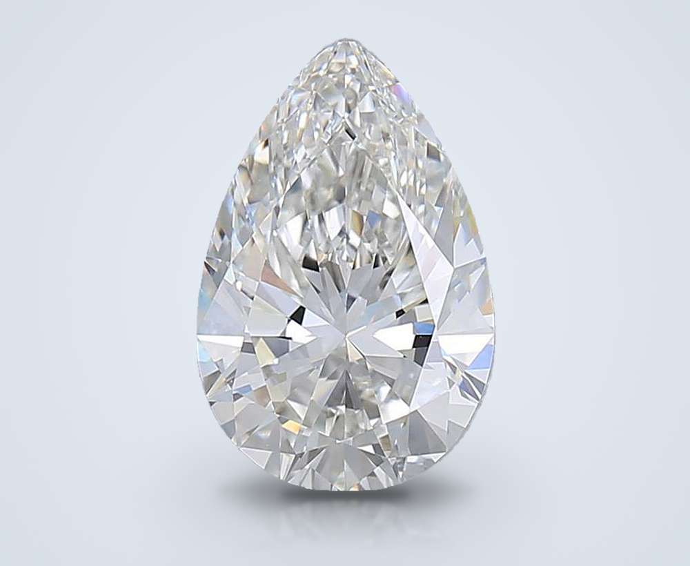 5.51 Carat Pear Lab Diamond