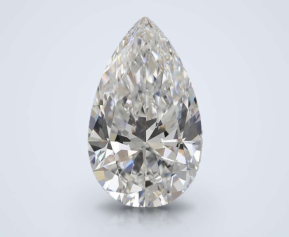 3.83 Carat Pear Lab Diamond