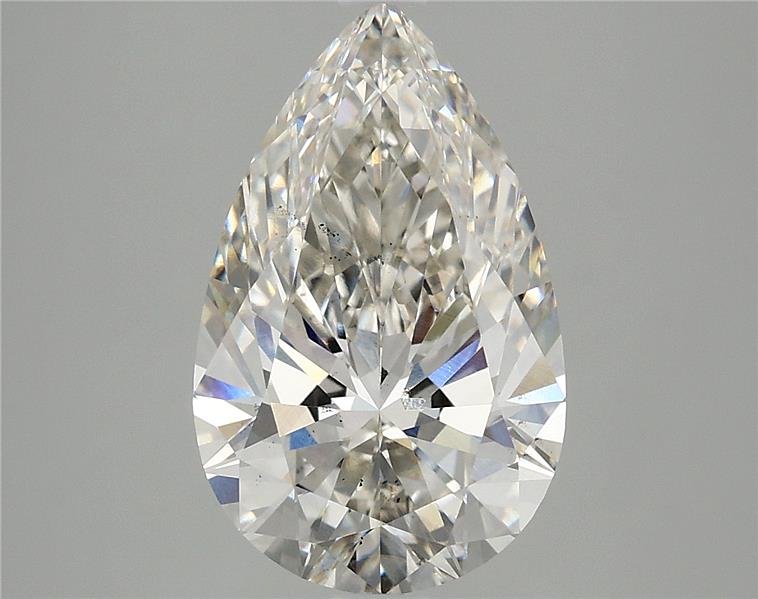 3.67ct H VS2 Rare Carat Ideal Cut Pear Lab Grown Diamond