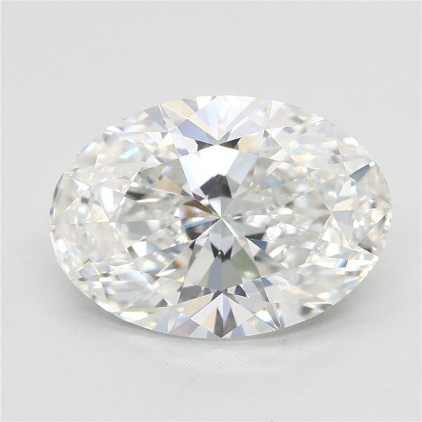 3.02ct F VVS1 Rare Carat Ideal Cut Oval Lab Grown Diamond