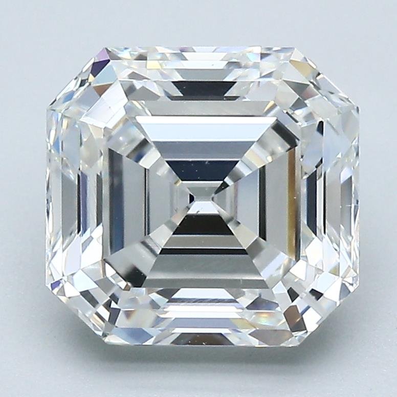 3.20ct G VS1 Very Good Cut Asscher Diamond