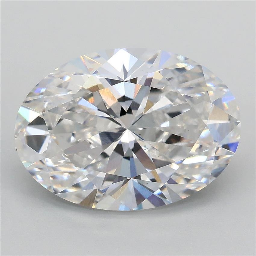 3.58ct E VS2 Rare Carat Ideal Cut Oval Lab Grown Diamond