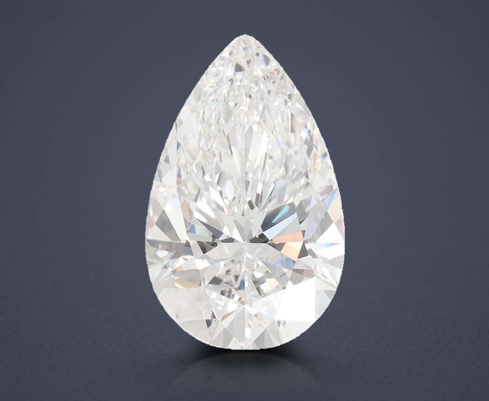 5.70 Carat Pear Lab Diamond