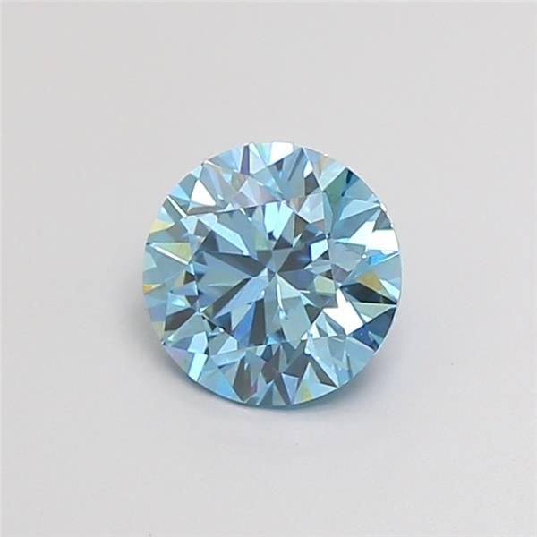 1.72 Ct. Fancy Vivid Blue Round Lab Diamond