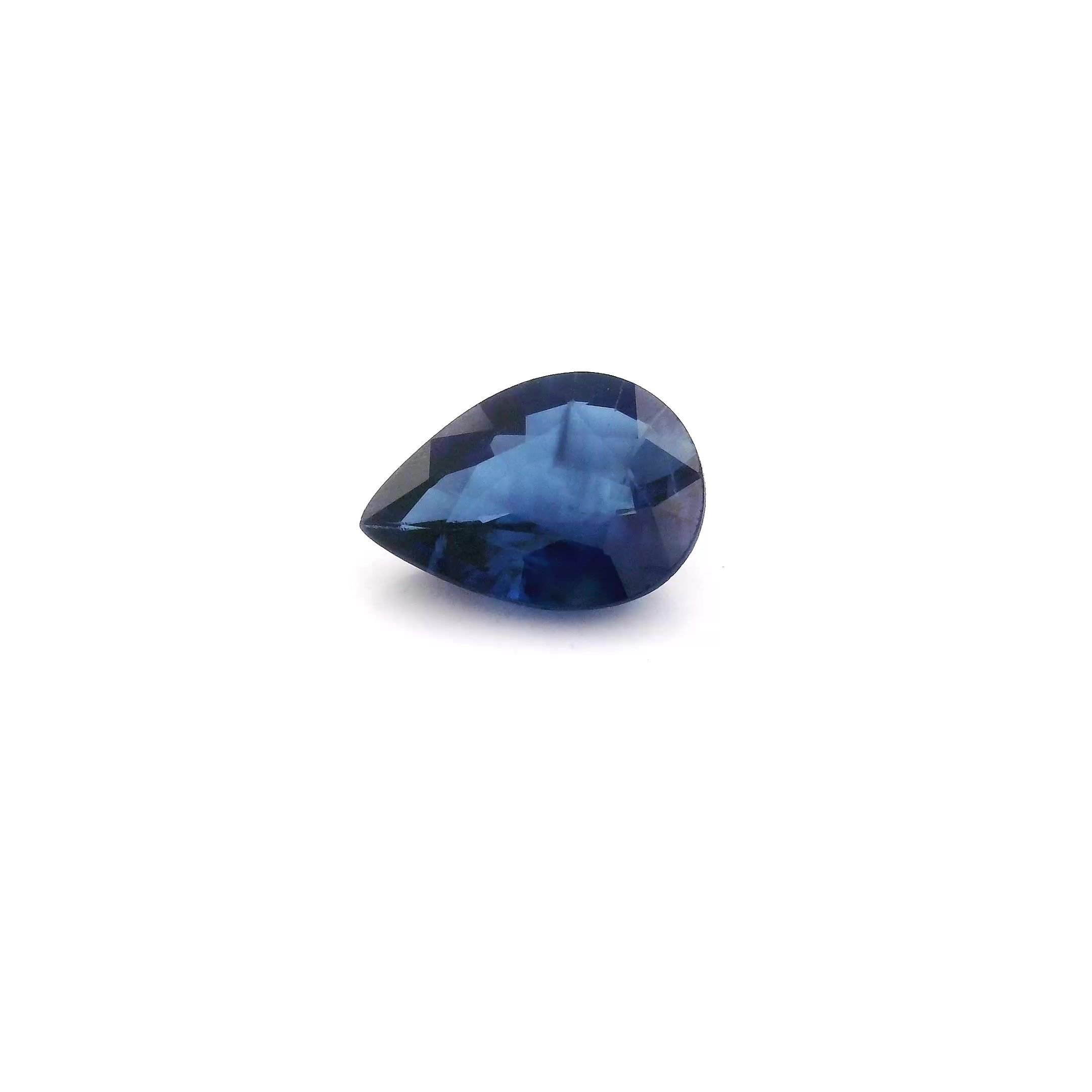 1.05 Carat Intense Blue Pear Sapphire