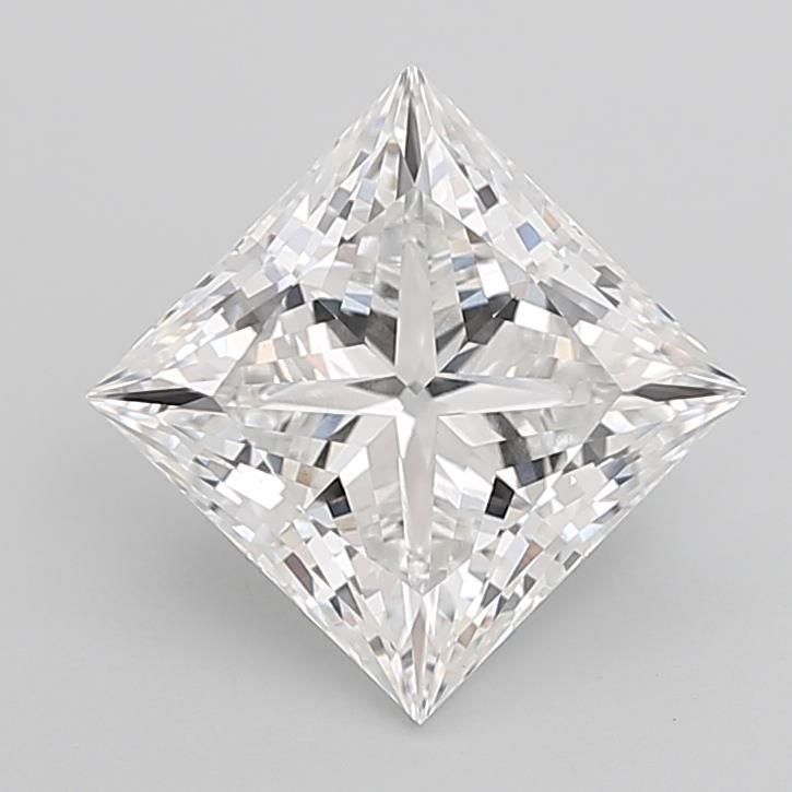 4.05ct E VVS2 Rare Carat Ideal Cut Princess Lab Grown Diamond