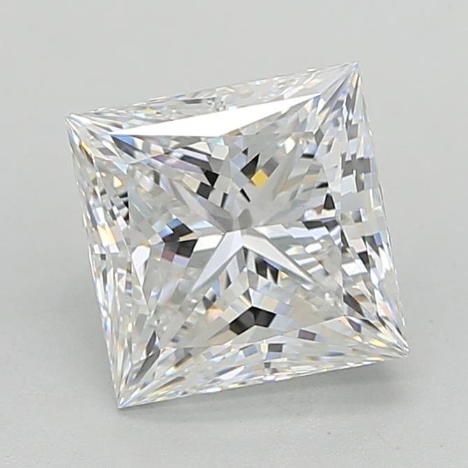 3.02ct F VS1 Rare Carat Ideal Cut Princess Lab Grown Diamond