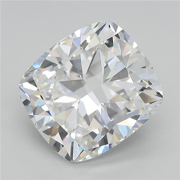 4.35ct F VVS2 Rare Carat Ideal Cut Cushion Lab Grown Diamond