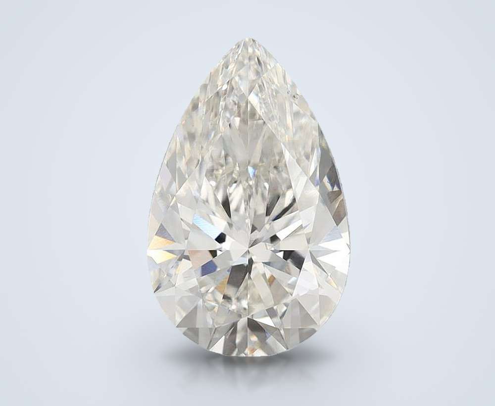 3.82 Carat Pear Lab Diamond