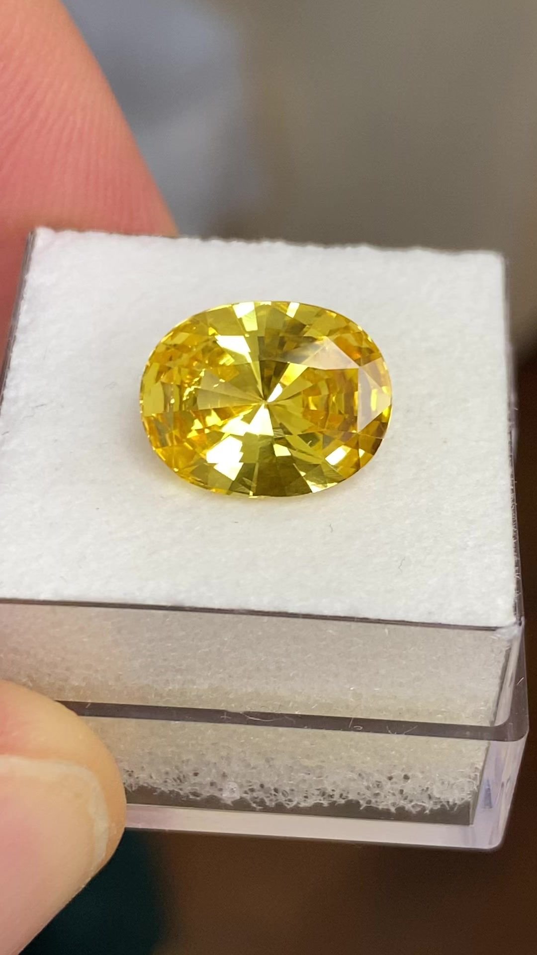 5.00 Carat Yellow Oval Sapphire