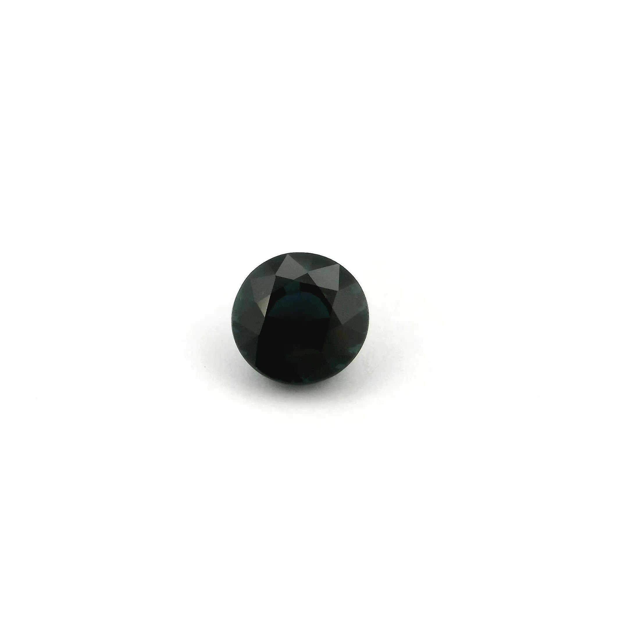 0.97 Carat Vivid Blue Round Sapphire