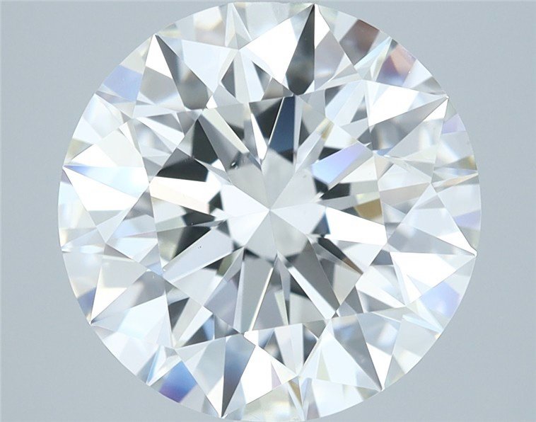 4.16ct H VS2 Rare Carat Ideal Cut Round Diamond
