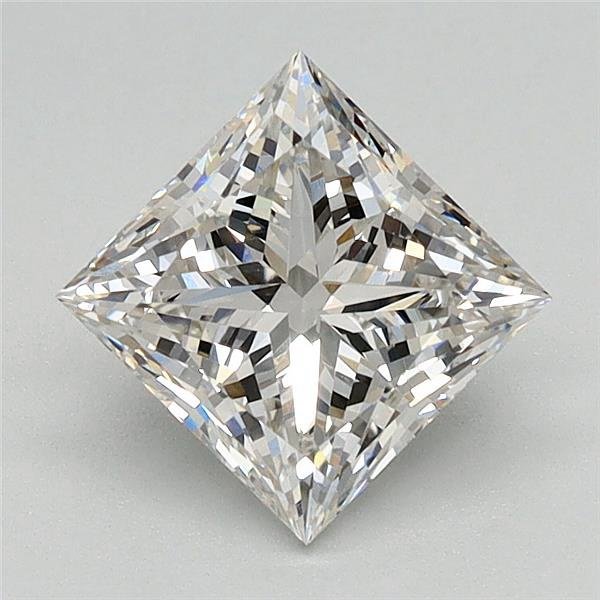 1.29ct G VVS2 Rare Carat Ideal Cut Princess Lab Grown Diamond