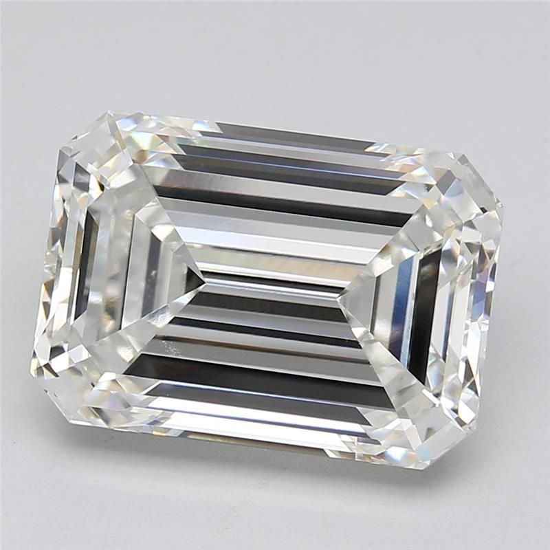 10.08ct F VVS2 Rare Carat Ideal Cut Emerald Lab Grown Diamond