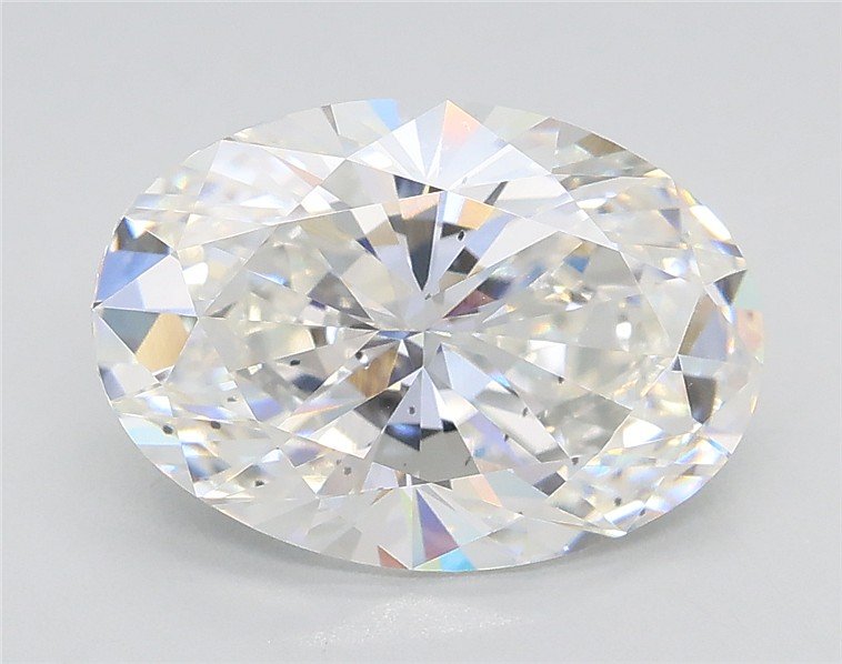 3.06ct E SI1 Rare Carat Ideal Cut Oval Lab Grown Diamond