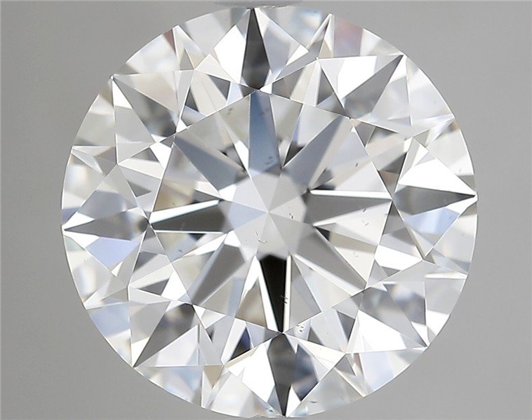 4.01ct H SI1 Rare Carat Ideal Cut Round Diamond