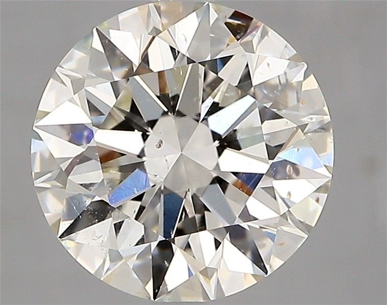 3.02ct H SI2 Rare Carat Ideal Cut Round Diamond