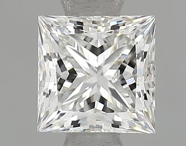 0.71ct F SI1 Rare Carat Ideal Cut Princess Lab Grown Diamond