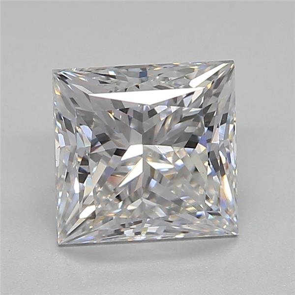 2.01ct E VVS2 Rare Carat Ideal Cut Princess Lab Grown Diamond