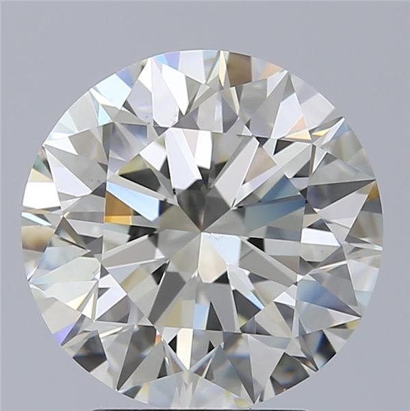 2.85ct J SI1 Rare Carat Ideal Cut Round Diamond